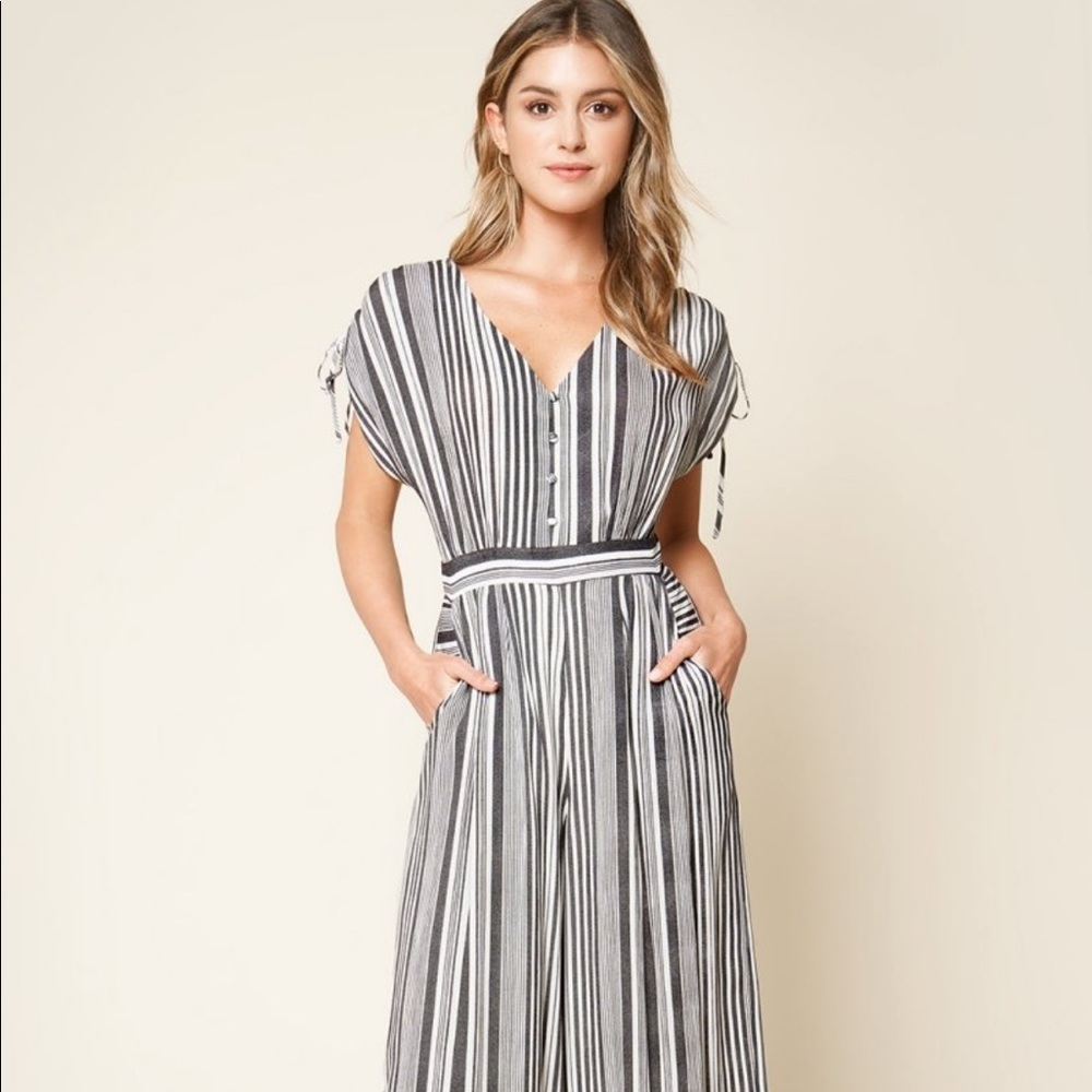 Sugarlips Striped Wides Leg Jumpsuit